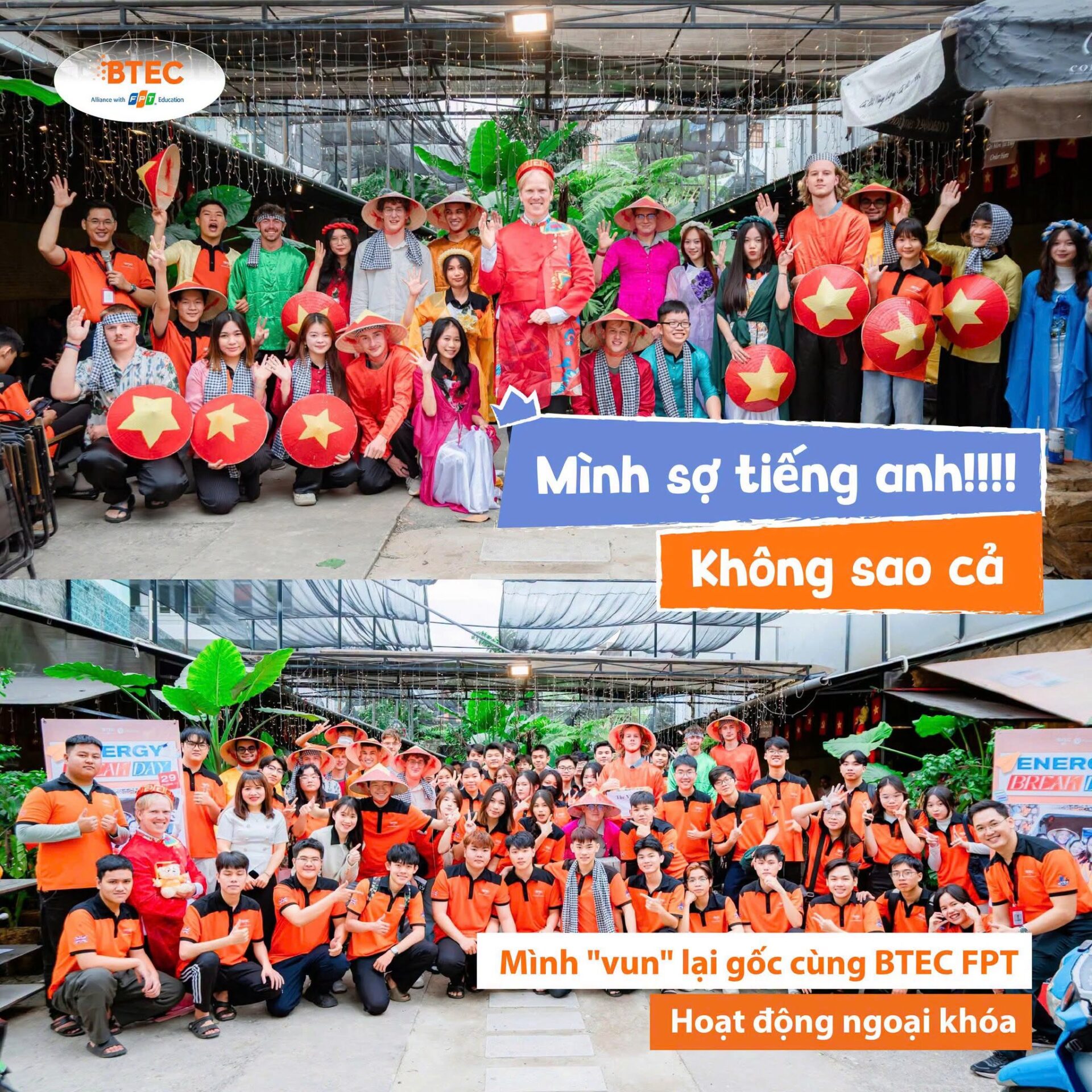 Sinh viên BTEC FPT có cơ hội thực hành tiếng Anh thường xuyên qua các hoạt động học tập và giao tiếp thực tế. Sinh viên BTEC FPT có cơ hội thực hành tiếng Anh thường xuyên qua các hoạt động học tập và giao tiếp thực tế.
