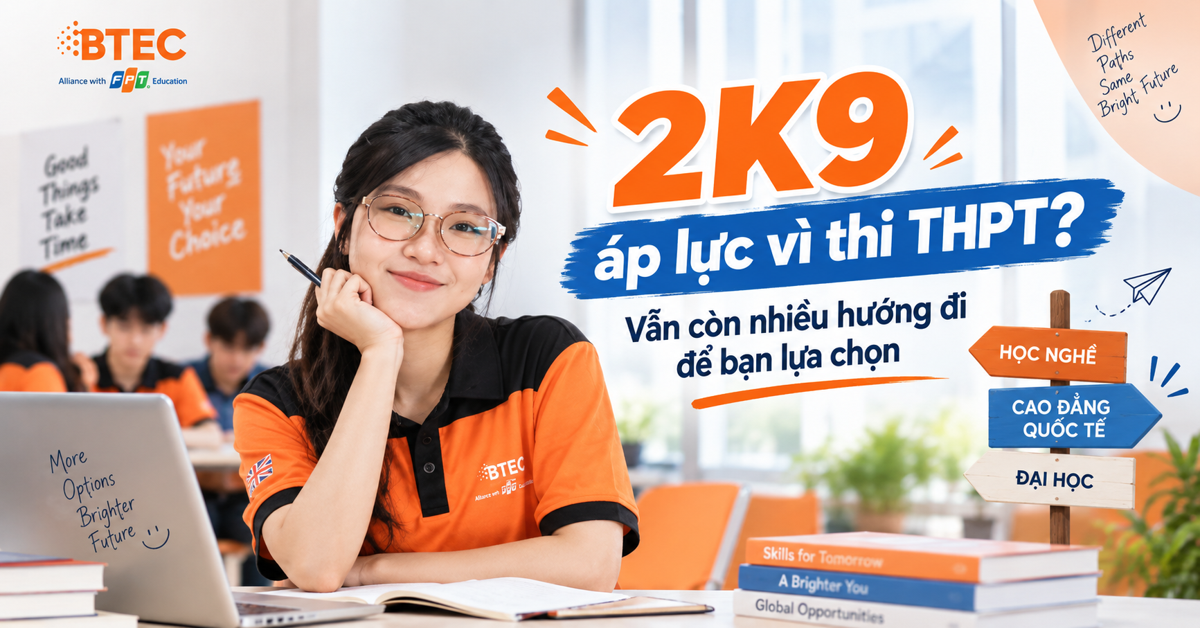 2K9 áp lực vì thi THPT? Vẫn còn nhiều hướng đi để bạn lựa chọn