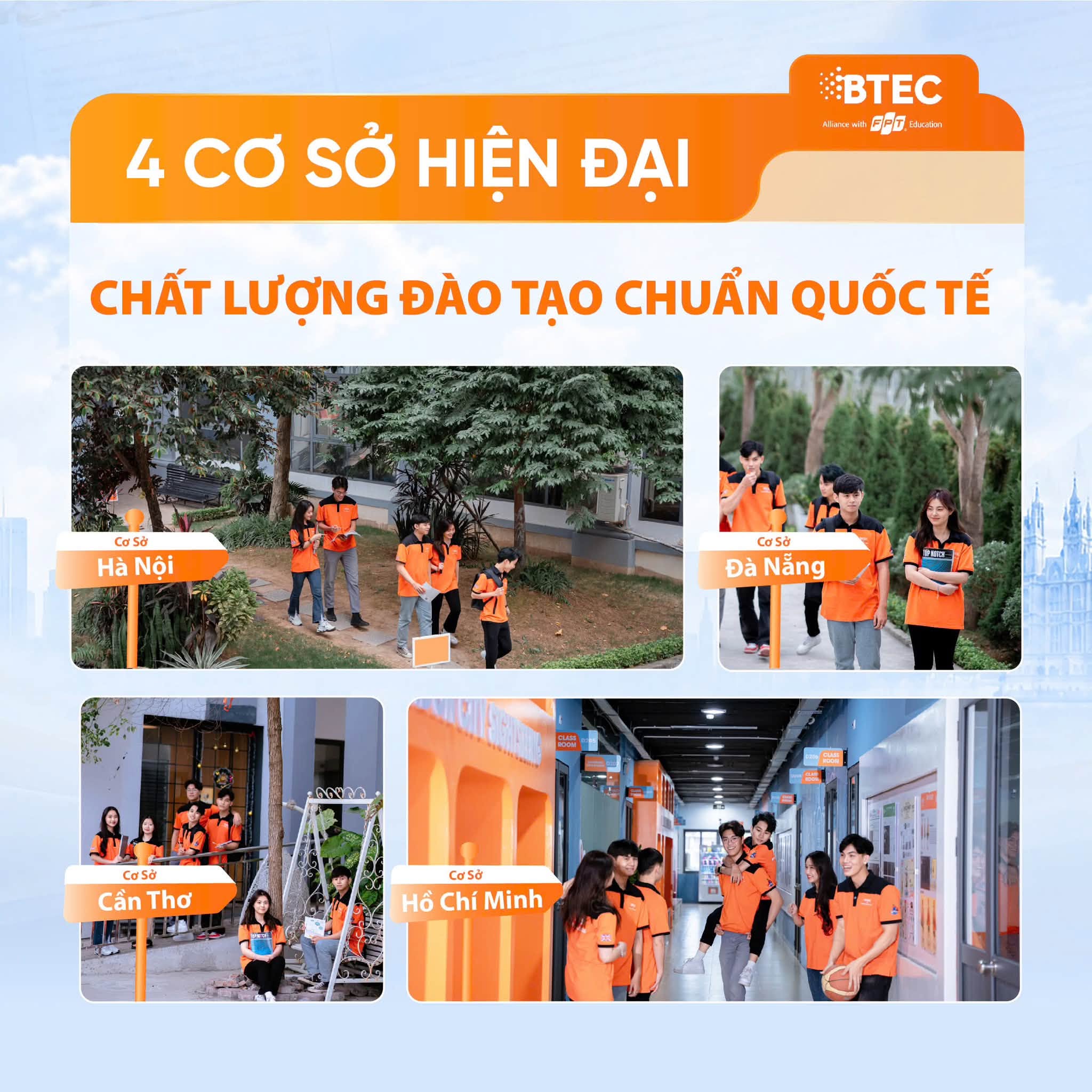 BTEC FPT có mặt tại 4 thành phố lớn