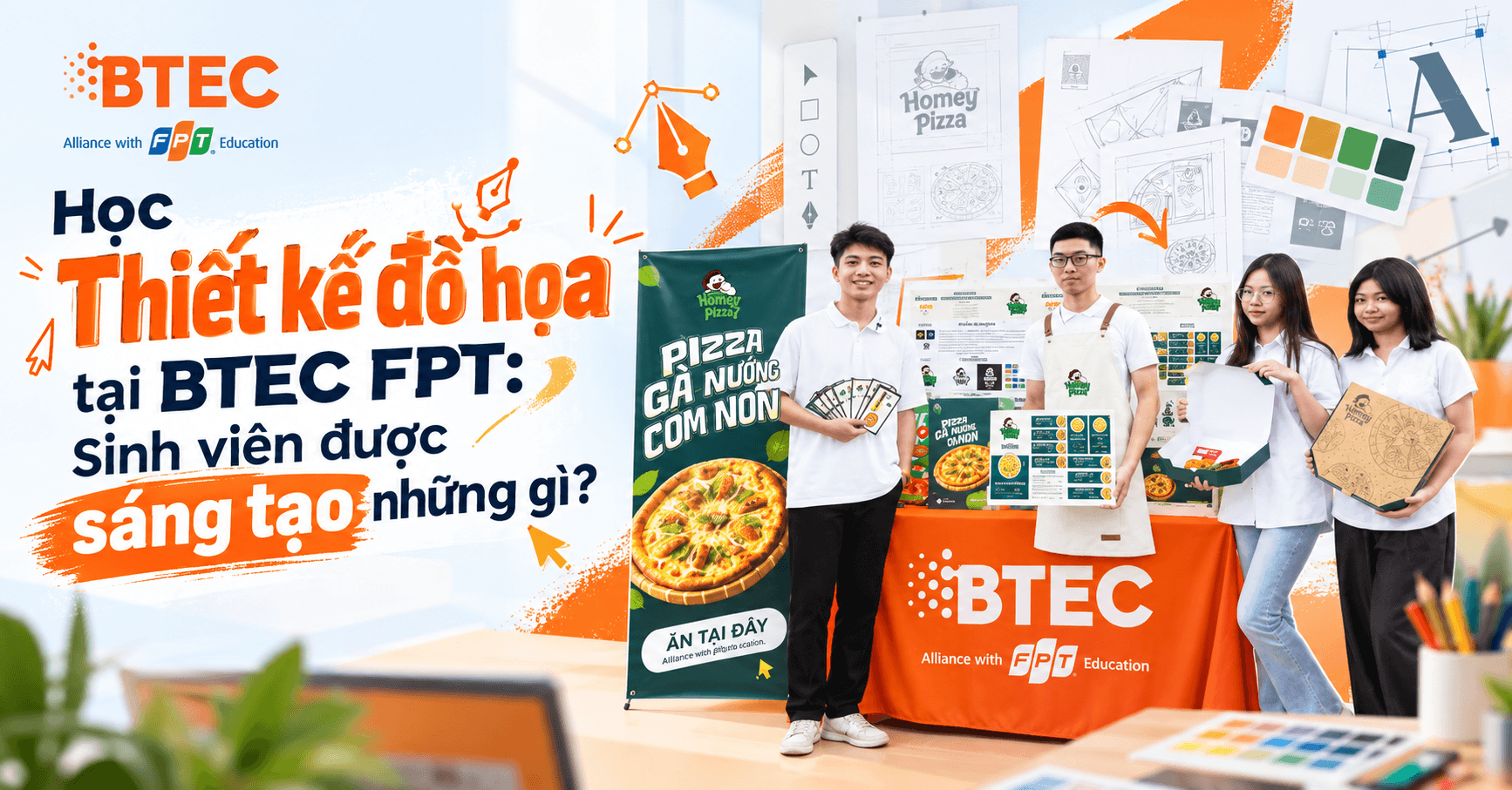 Học Thiết kế đồ họa tại BTEC FPT: Sinh viên được sáng tạo những gì?