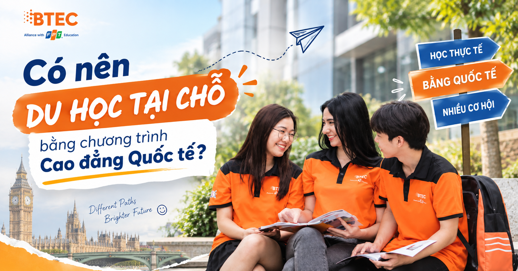 Có nên du học tại chỗ bằng chương trình Cao đẳng Quốc tế?