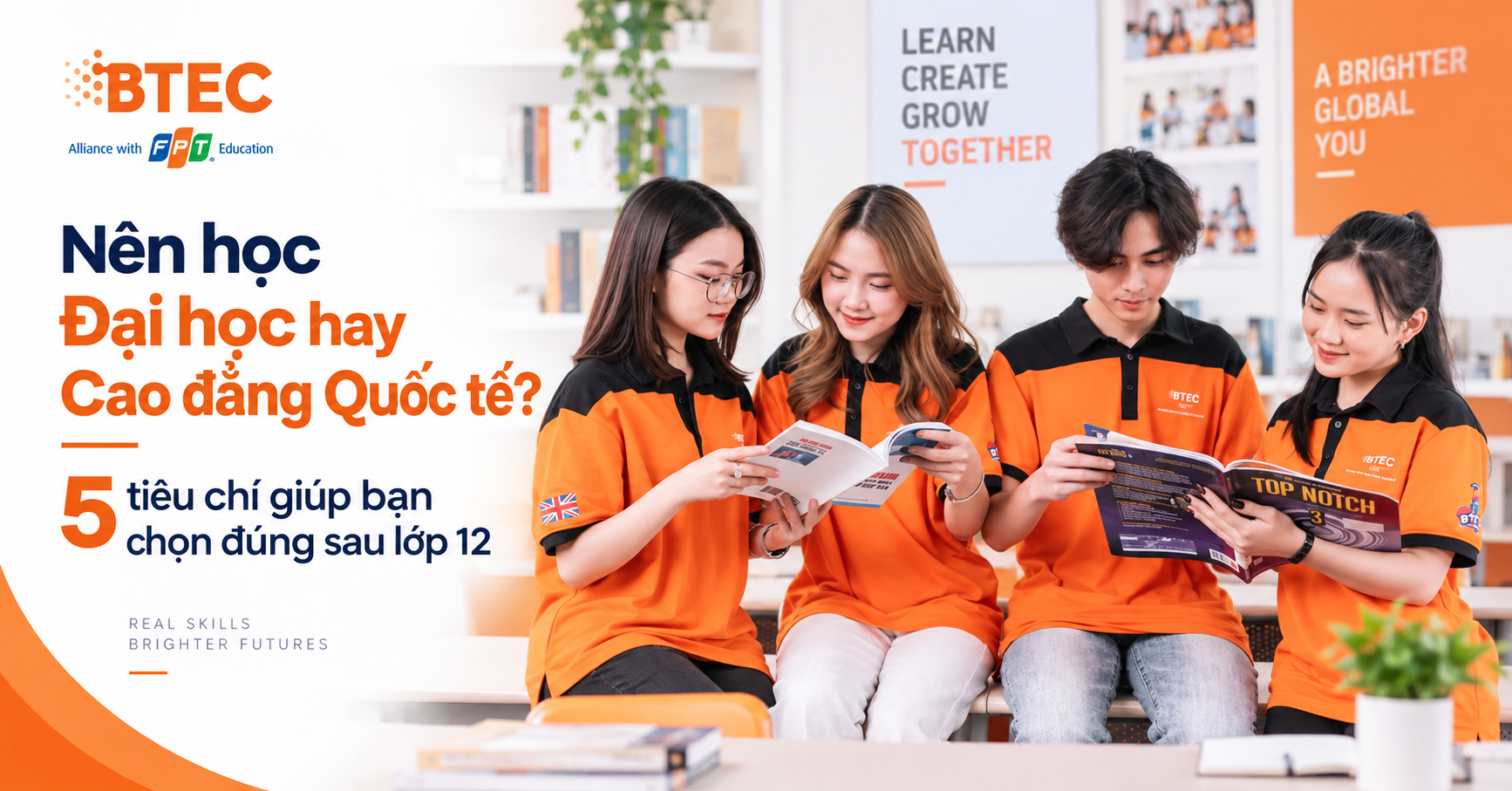 Nên học Đại học hay Cao đẳng Quốc tế? 5 tiêu chí giúp bạn chọn đúng sau lớp 12