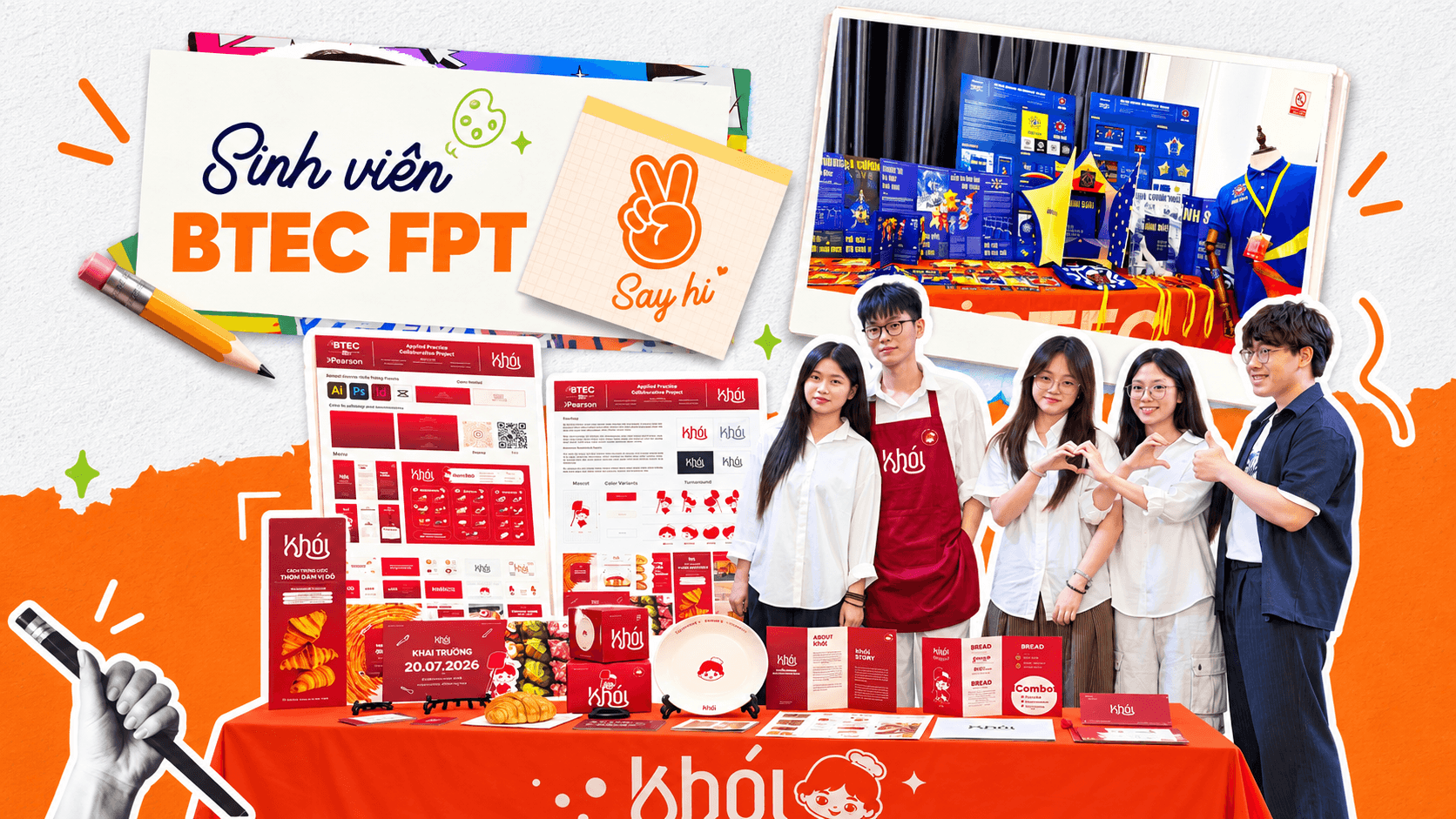 Sinh viên Thiết kế Đồ họa BTEC FPT Hà Nội chụp cùng sản phẩm đồ án thiết kế sau buổi bảo vệ tốt nghiệp. Sinh viên Thiết kế Đồ họa BTEC FPT Hà Nội chụp cùng sản phẩm đồ án thiết kế sau buổi bảo vệ tốt nghiệp.