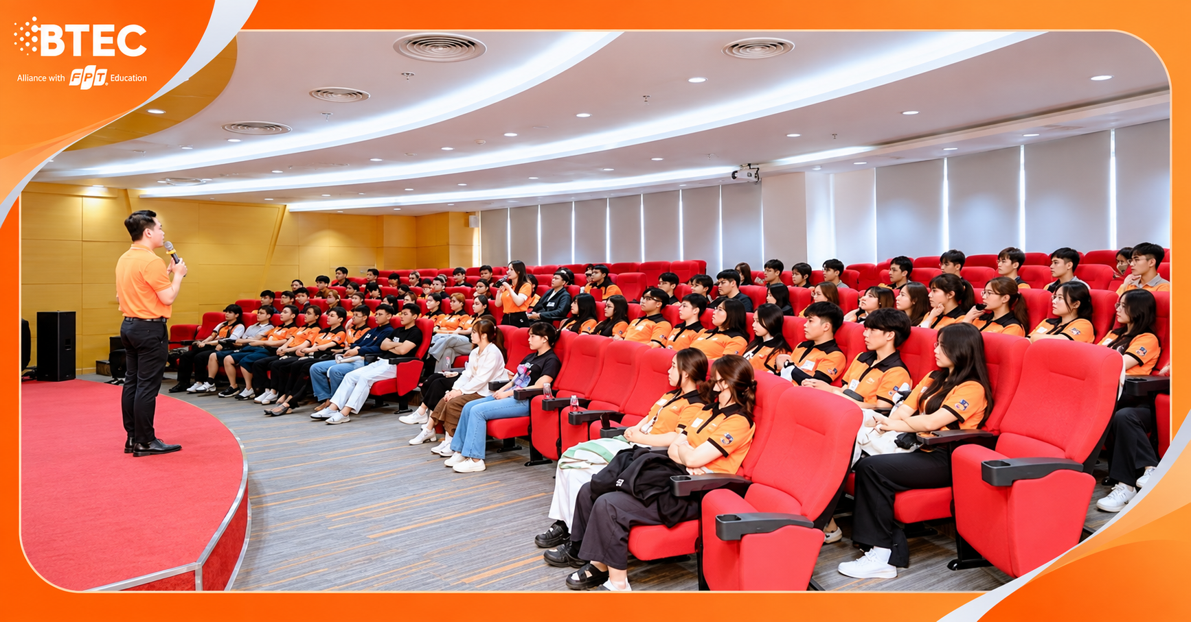Sinh viên BTEC FPT tham quan FPT Telecom tìm hiểu môi trường làm việc và cơ hội nghề nghiệp sau tốt nghiệp Sinh viên BTEC FPT TP.HCM tham gia Company Tour tại FPT Telecom, trực tiếp tìm hiểu môi trường làm việc, yêu cầu tuyển dụng và các kỹ năng cần thiết để chuẩn bị tốt hơn cho công việc sau tốt nghiệp.