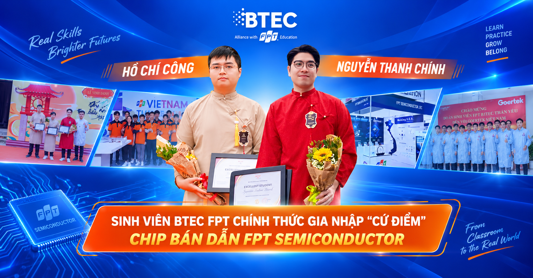 Sinh viên BTEC FPT tại FPT Semiconductor – trải nghiệm thực tế của sinh viên BTEC FPT Sinh viên BTEC FPT tiếp cận môi trường doanh nghiệp thực tế tại FPT Semiconductor, cho thấy lợi thế của mô hình cao đẳng quốc tế chú trọng kỹ năng nghề và trải nghiệm thực hành sớm.