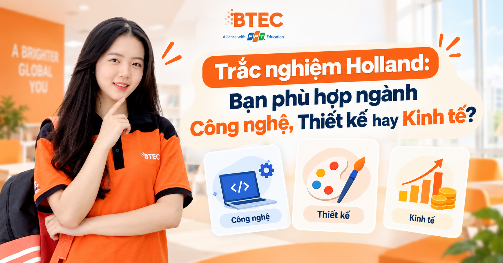 Trắc nghiệm Holland: Bạn phù hợp ngành Công nghệ, Thiết kế hay Kinh tế?