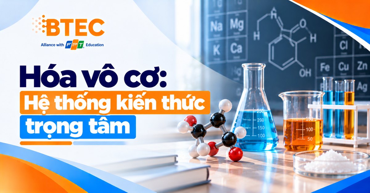 Hệ thống kiến thức Hóa vô cơ về kim loại, phi kim, hợp chất vô cơ và các phản ứng hóa học quan trọng, giúp học sinh ôn tập hiệu quả.