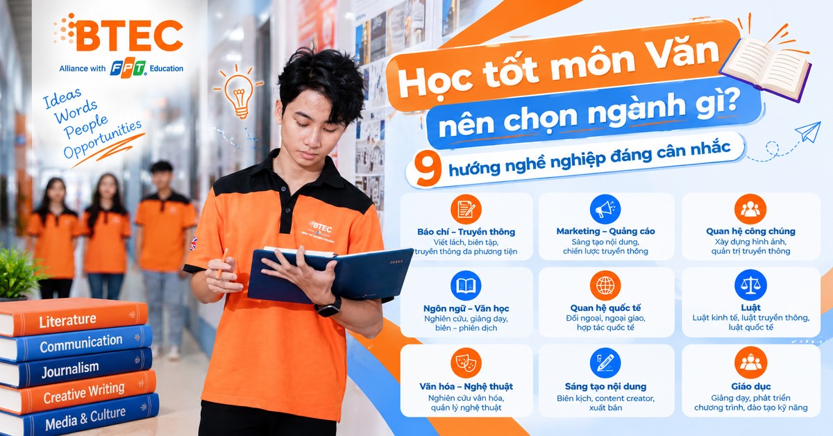 Học tốt môn Văn nên chọn ngành gì? 9 hướng nghề nghiệp đáng cân nhắc