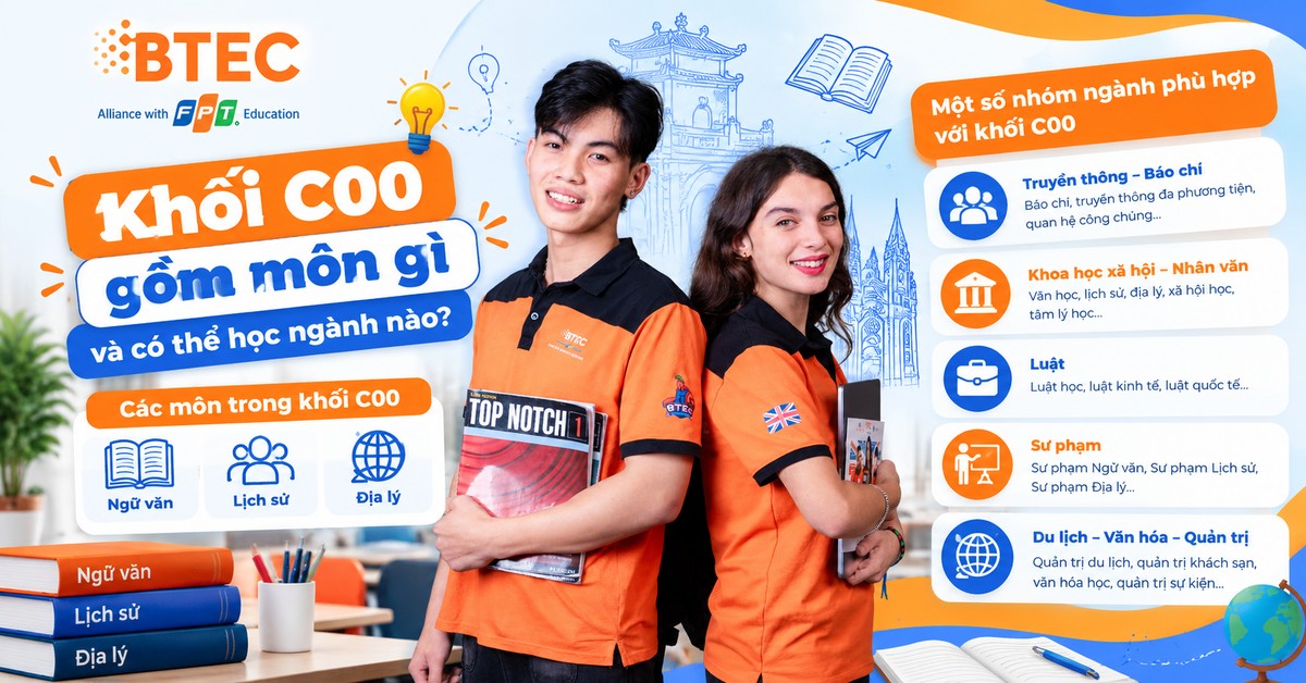 Khối C00 gồm môn gì và có thể học ngành nào?