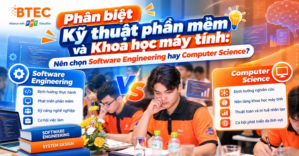 Phân biệt Kỹ thuật phần mềm và Khoa học máy tính: Nên chọn Software Engineering hay Computer Science?